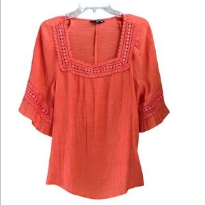 Crochet Boho Blouse Large